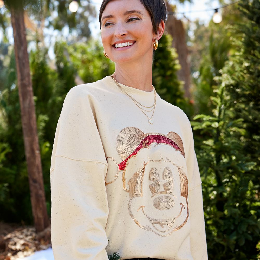 Mickey Mouse Sequined Holiday Spirit Jersey for Adults