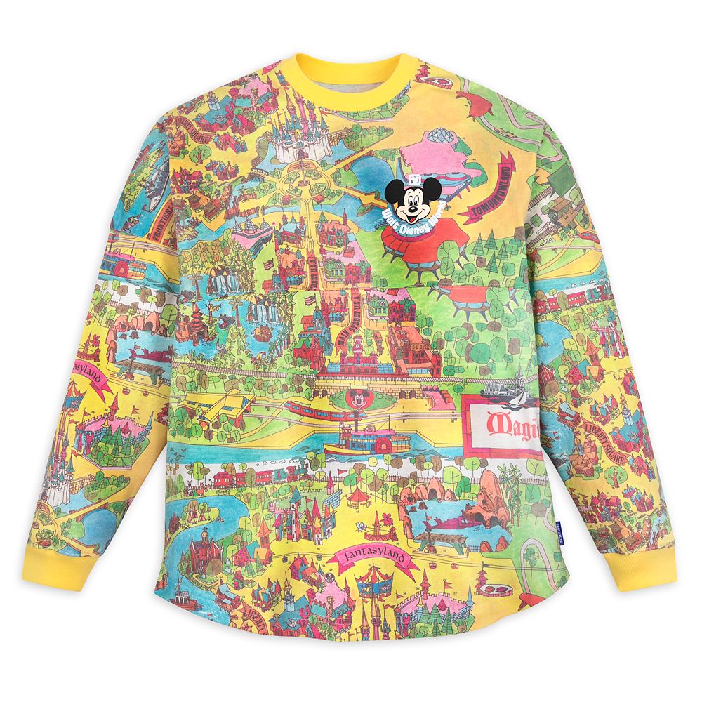 Walt Disney World Retro Map Spirit Jersey for Adults is now out for purchase