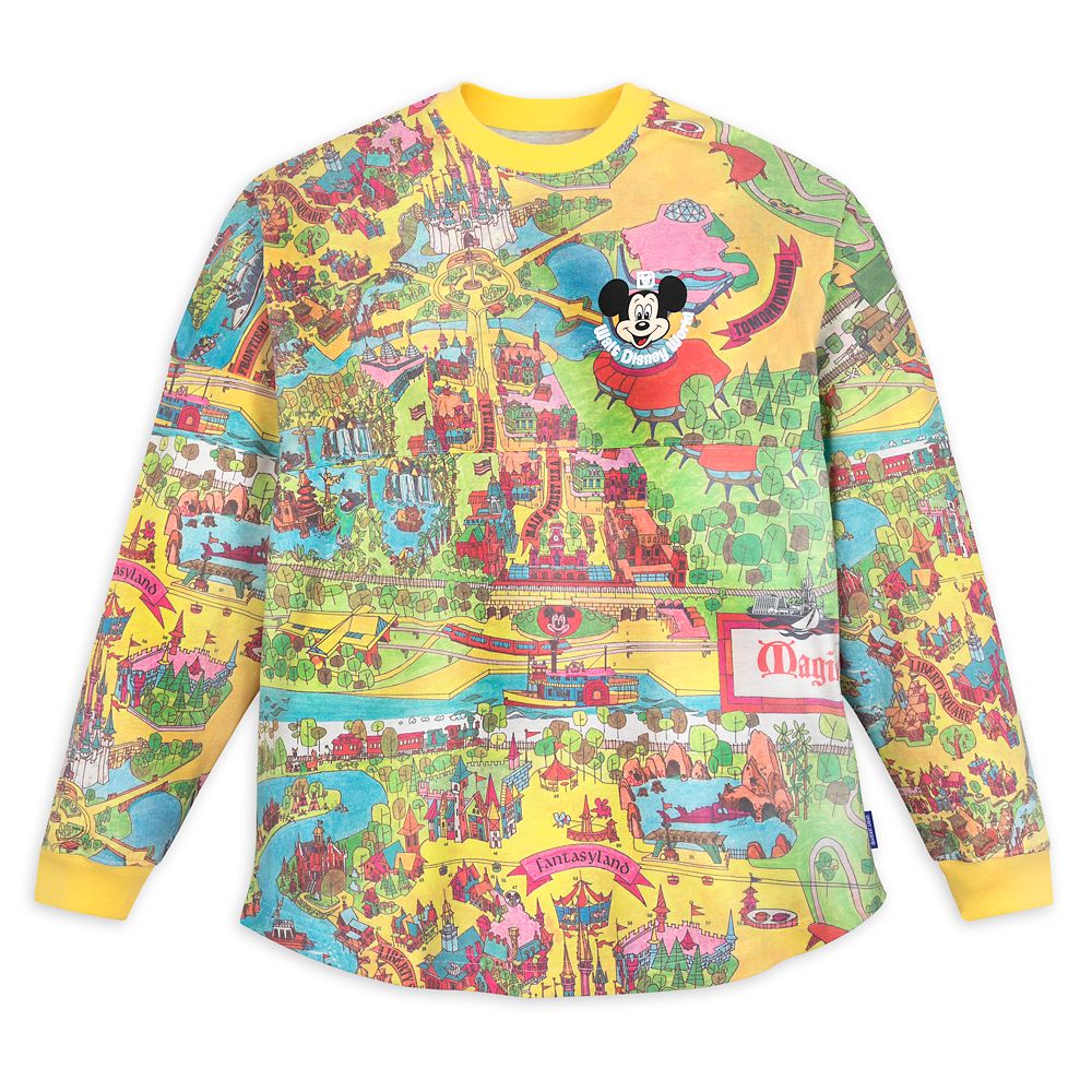 Walt Disney World Retro Map Spirit Jersey for Adults