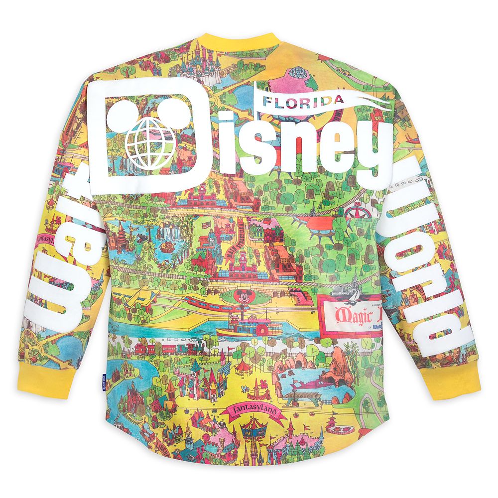 Walt Disney World Retro Map Spirit Jersey for Adults