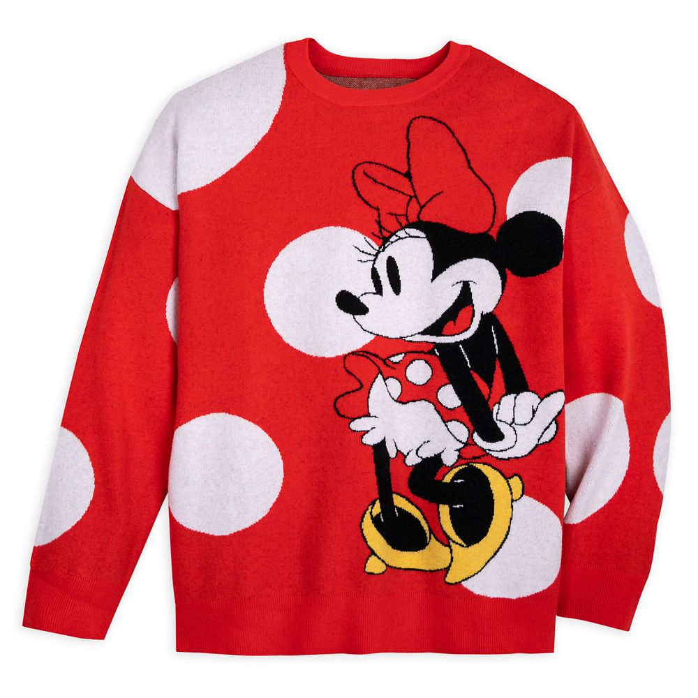 Minnie Mouse Pullover Knit Sweater for Adults – Purchase Online Now