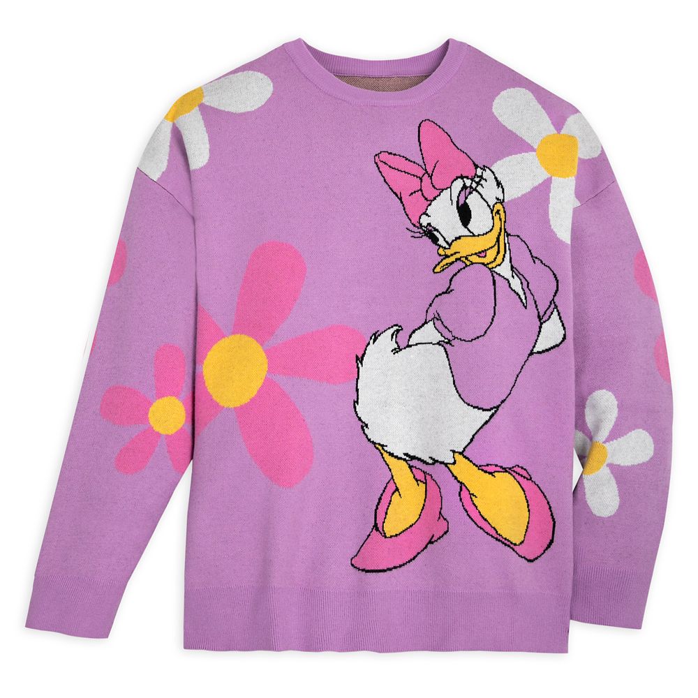 Daisy Duck Pullover Knit Sweater for Adults