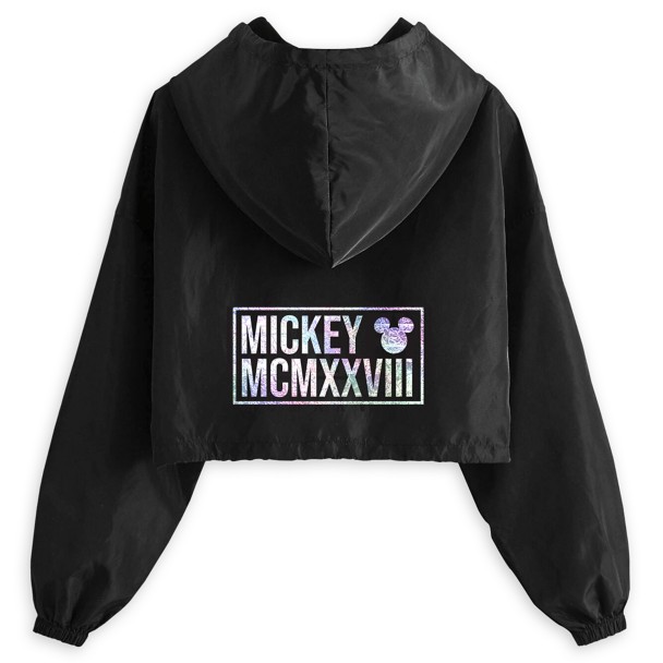Mickey Mouse Cropped Windbreaker Jacket for Women