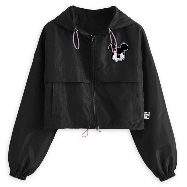 Mickey Mouse Cropped Windbreaker Jacket for Women