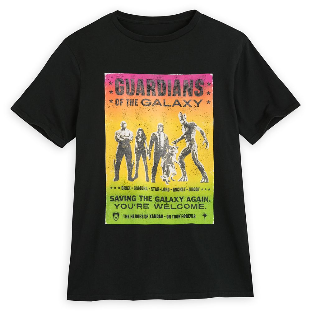 Guardians of the Galaxy: Cosmic Rewind Tour T-Shirt for Adults now available for purchase