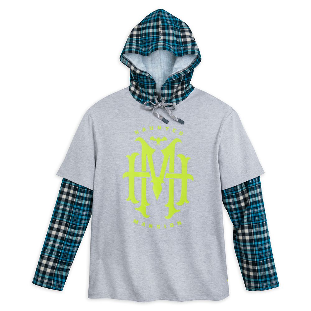 The Haunted Mansion Layered Look Pullover Hoodie for Adults