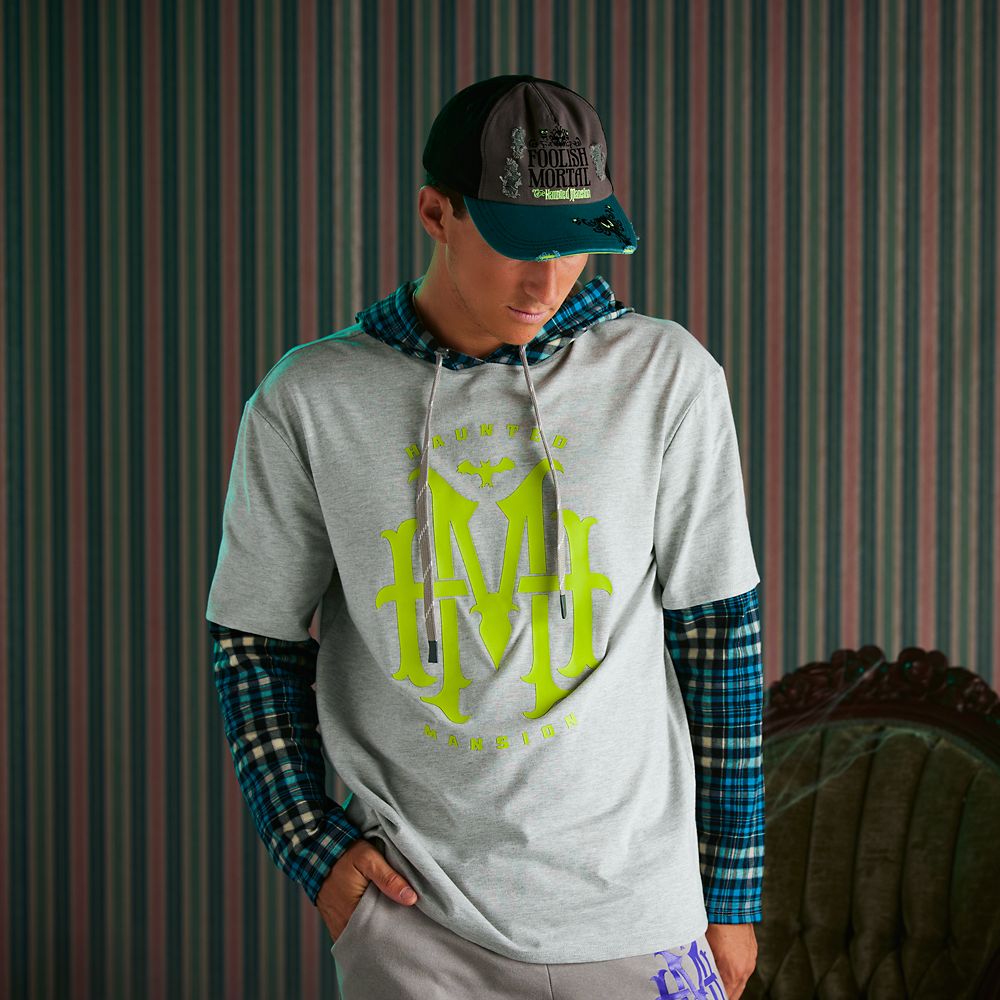 The Haunted Mansion Layered Look Pullover Hoodie for Adults