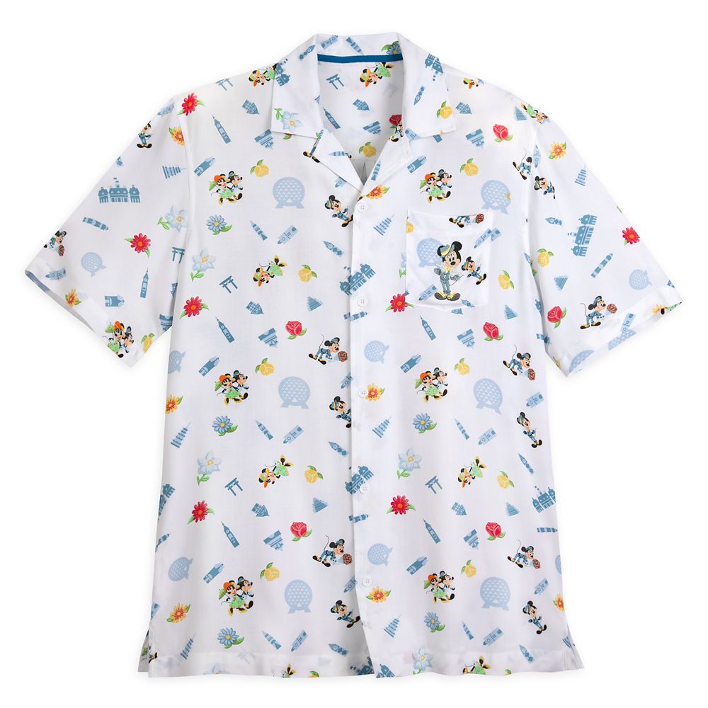 Mickey and Minnie Mouse Camp Shirt for Adults – EPCOT International Flower and Garden Festival 2022