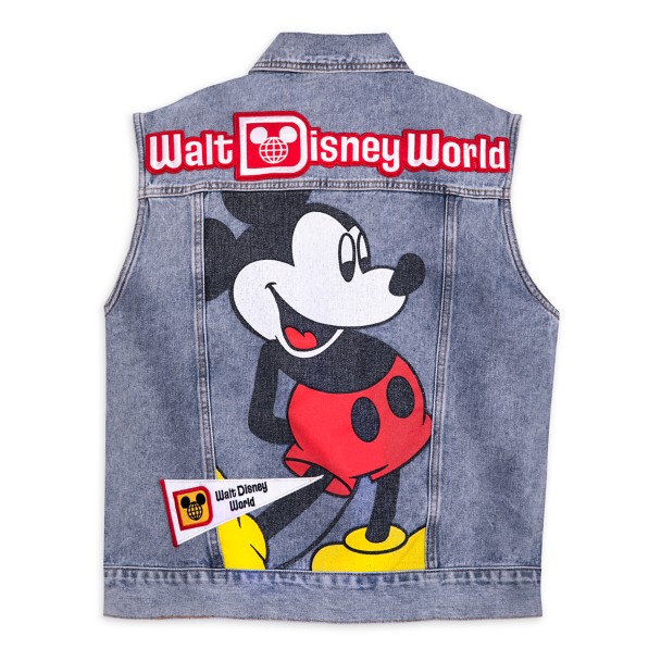 Walt Disney World Pennant Denim Vest for Women