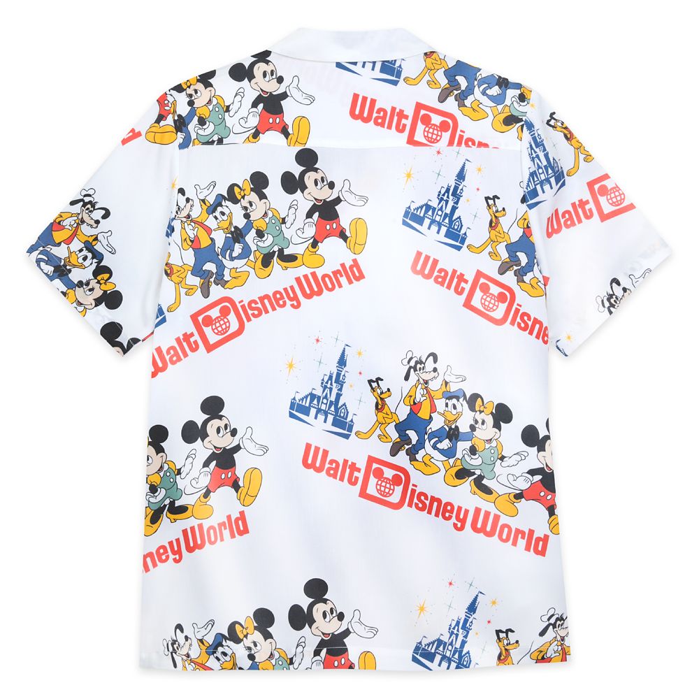 Mickey Mouse and Friends Woven Shirt for Adults – Walt Disney World 50th Anniversary