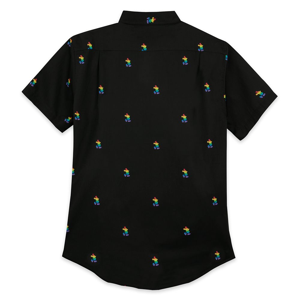 Disney Pride Collection Mickey Mouse Woven Shirt for Adults