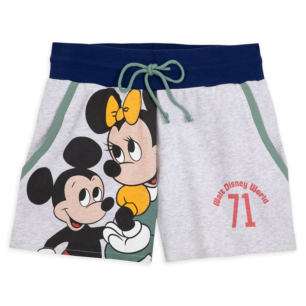 Mickey and Minnie Mouse Knit Shorts for Women – Walt Disney World 50th Anniversary is here now