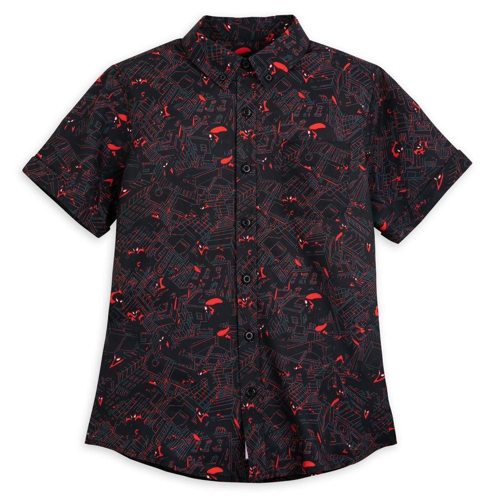 Spider-Man Miles Morales Woven Shirt for Adults by RSVLTS has hit the shelves for purchase