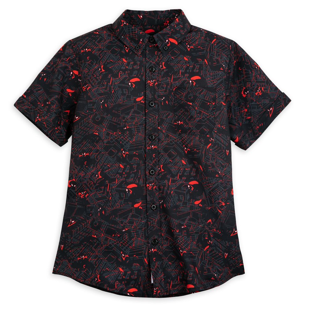 Spider-Man Miles Morales Woven Shirt for Adults by RSVLTS