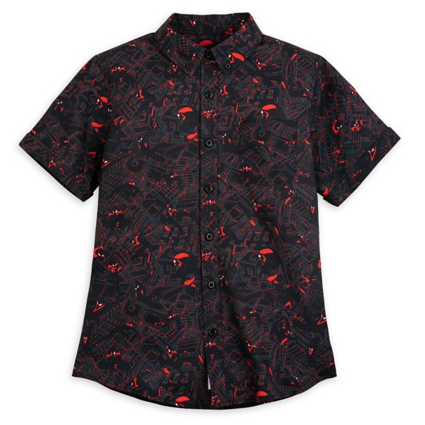 Spider-Man Miles Morales Woven Shirt for Adults by RSVLTS | Disney Store