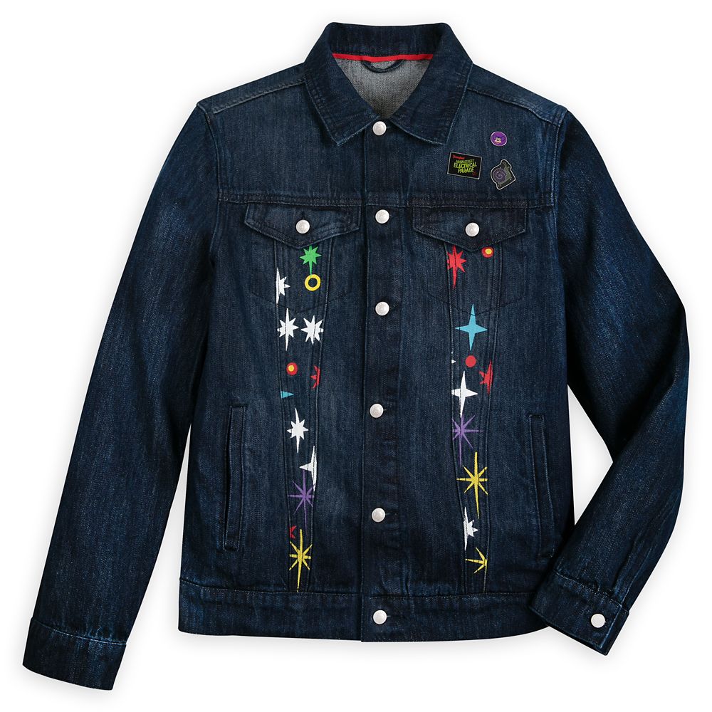 The Main Street Electrical Parade 50th Anniversary Denim Jacket for Adults now out for purchase