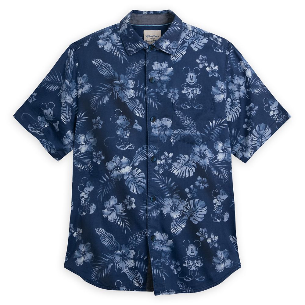 Mickey Mouse Indigo Woven Shirt for Adults by Tommy Bahama