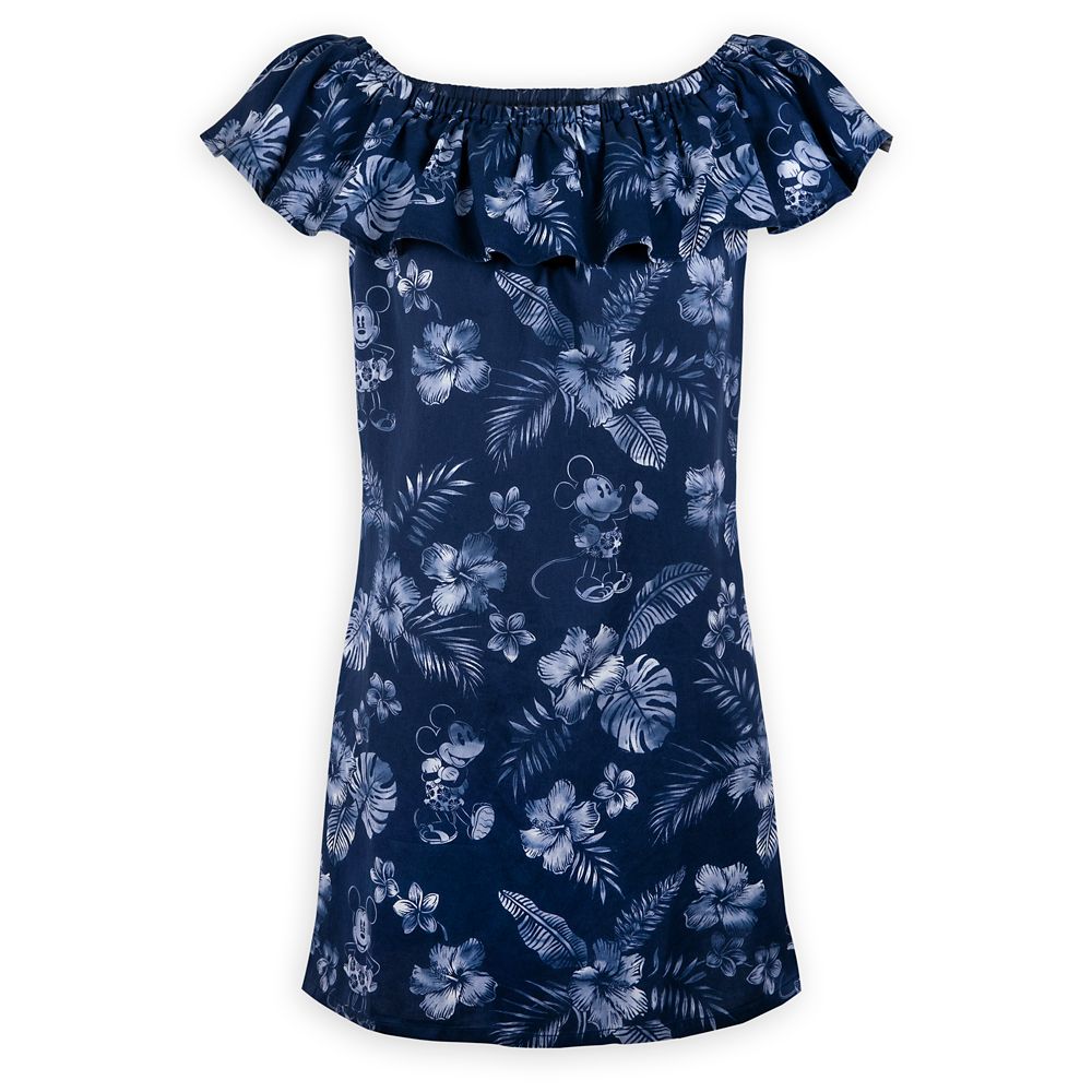 Mickey Mouse Indigo Woven Dress for Adults by Tommy Bahama