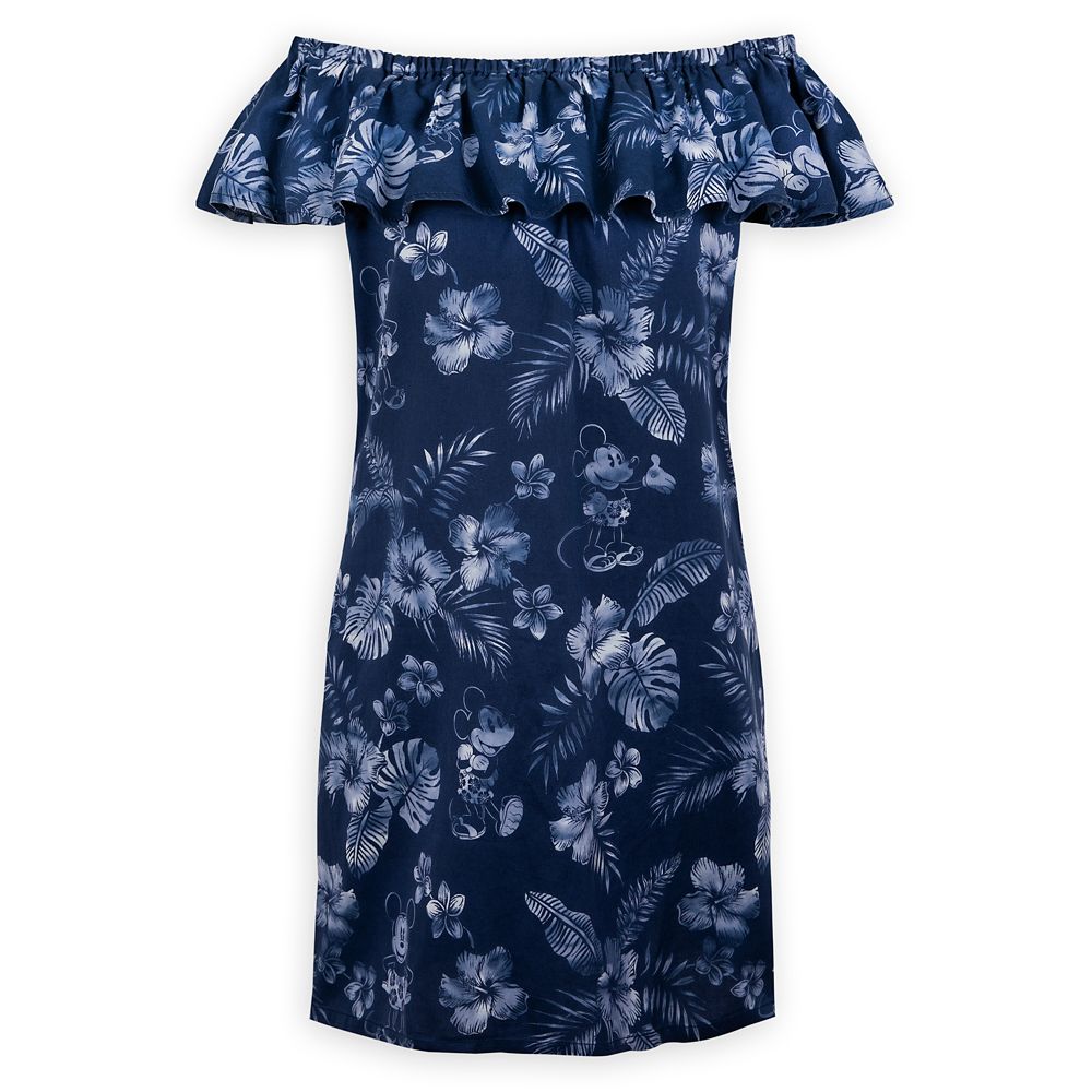 Mickey Mouse Indigo Woven Dress for Adults by Tommy Bahama