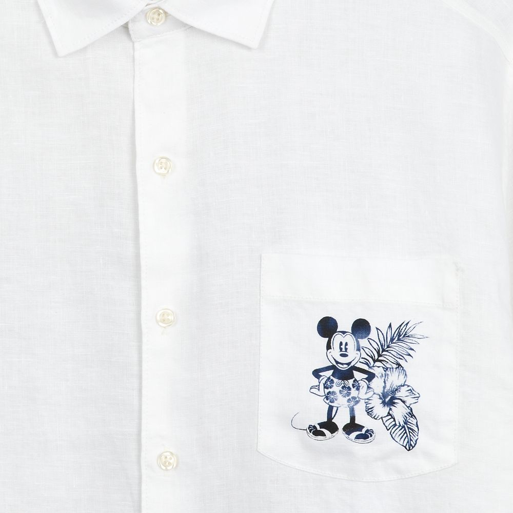 Mickey Mouse Long Sleeve Linen Shirt for Adults by Tommy Bahama