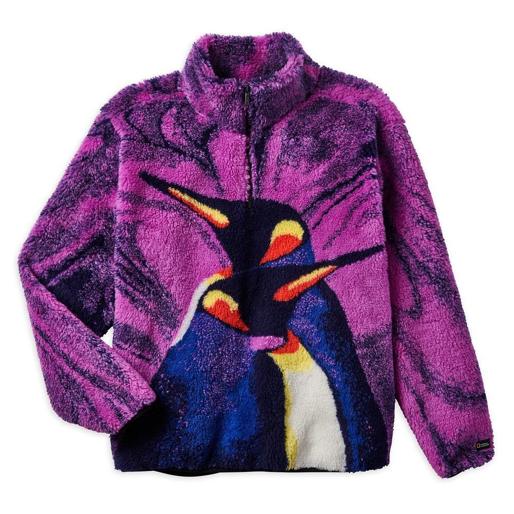 National Geographic Penguins 1/4 Zip High Pile Jacket for Adults is here now