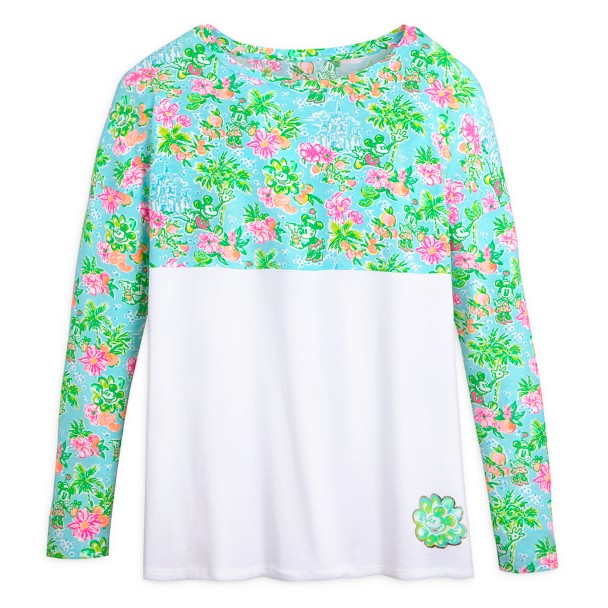 Mickey and Minnie Mouse Finn Long Sleeve T-Shirt for Women by Lilly Pulitzer – Walt Disney World