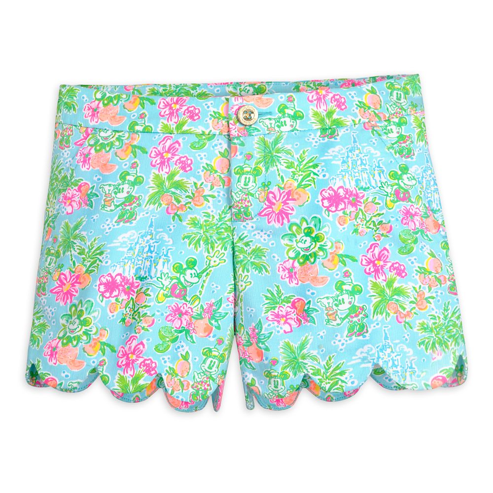 Mickey and Minnie Mouse Buttercup Shorts for Women by Lilly Pulitzer – Walt Disney World