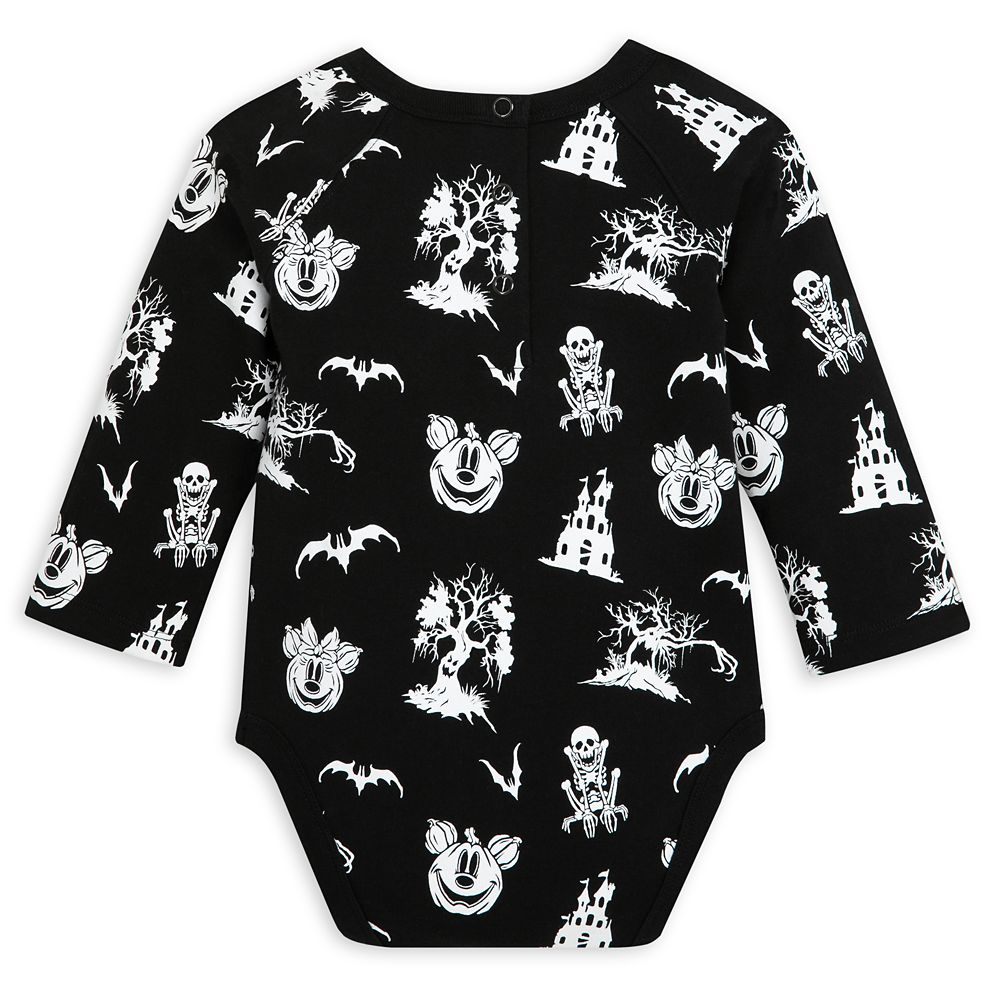 Mickey Mouse and Minnie Mouse Halloween Glow-in-the-Dark Bodysuit for Baby