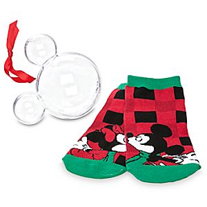 Mickey and Minnie Mouse Socks in Ornament - Women