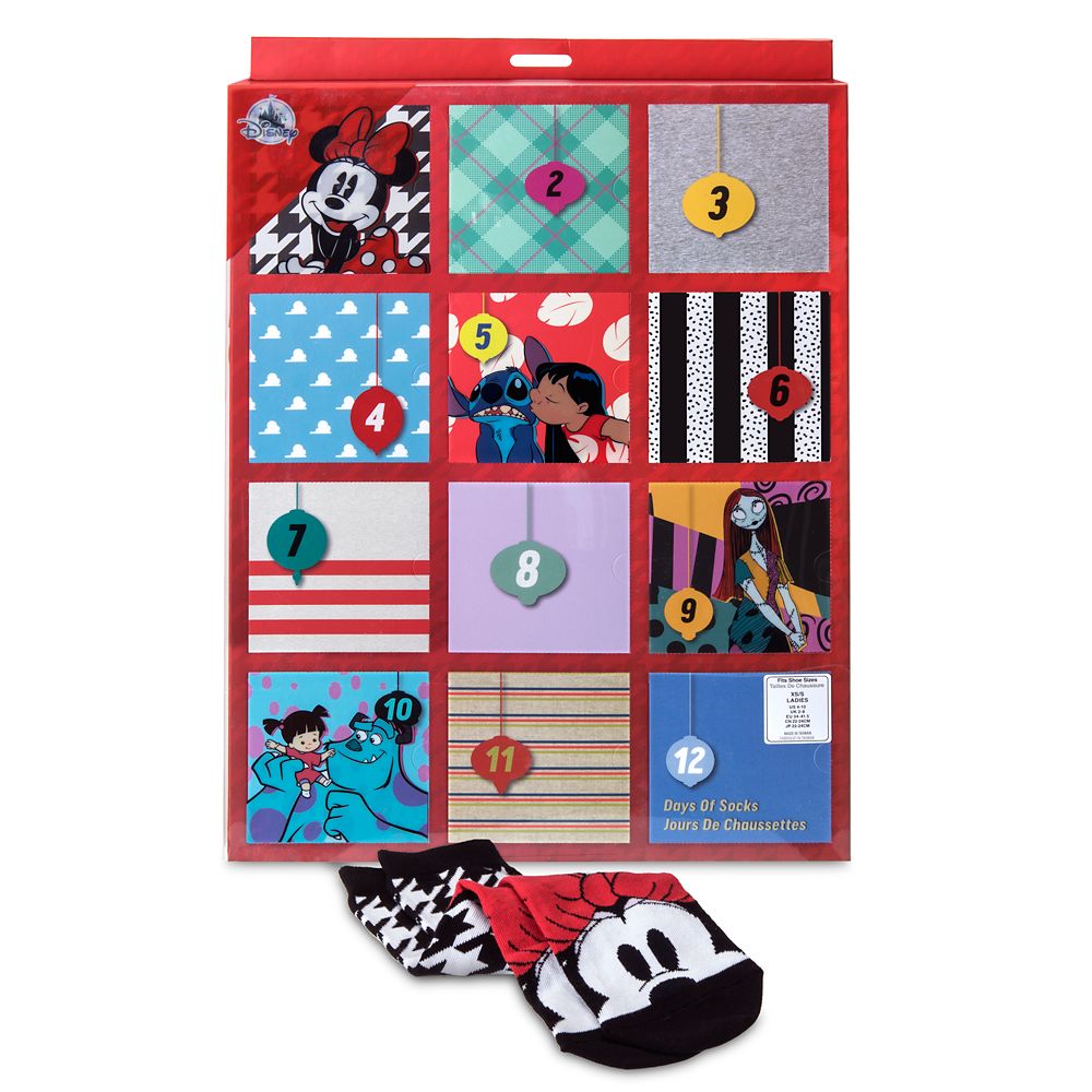 Disney and Pixar Holiday Advent Sock Set for Women