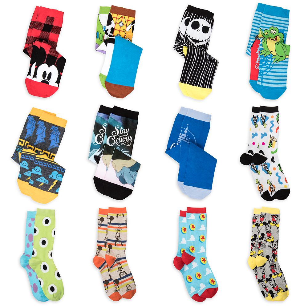 Disney and Pixar Holiday Advent Sock Set for Men