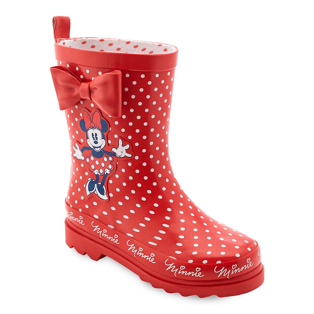 Minnie Mouse Red Rain Boots for Kids Disney Store