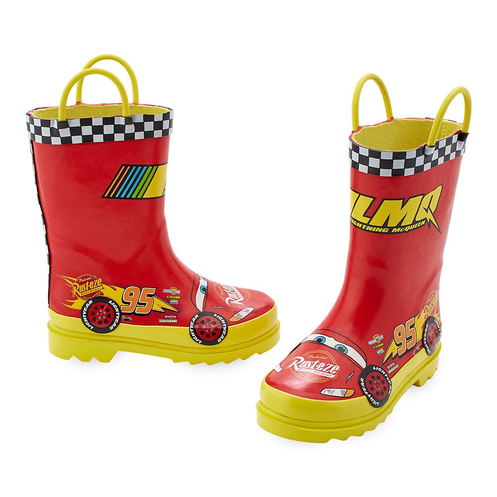 Disney Cars Lightning McQueen Rubber Wellington Snow Boots Rain Wellies  Size Clothes, Shoes & Accessories KW1971713