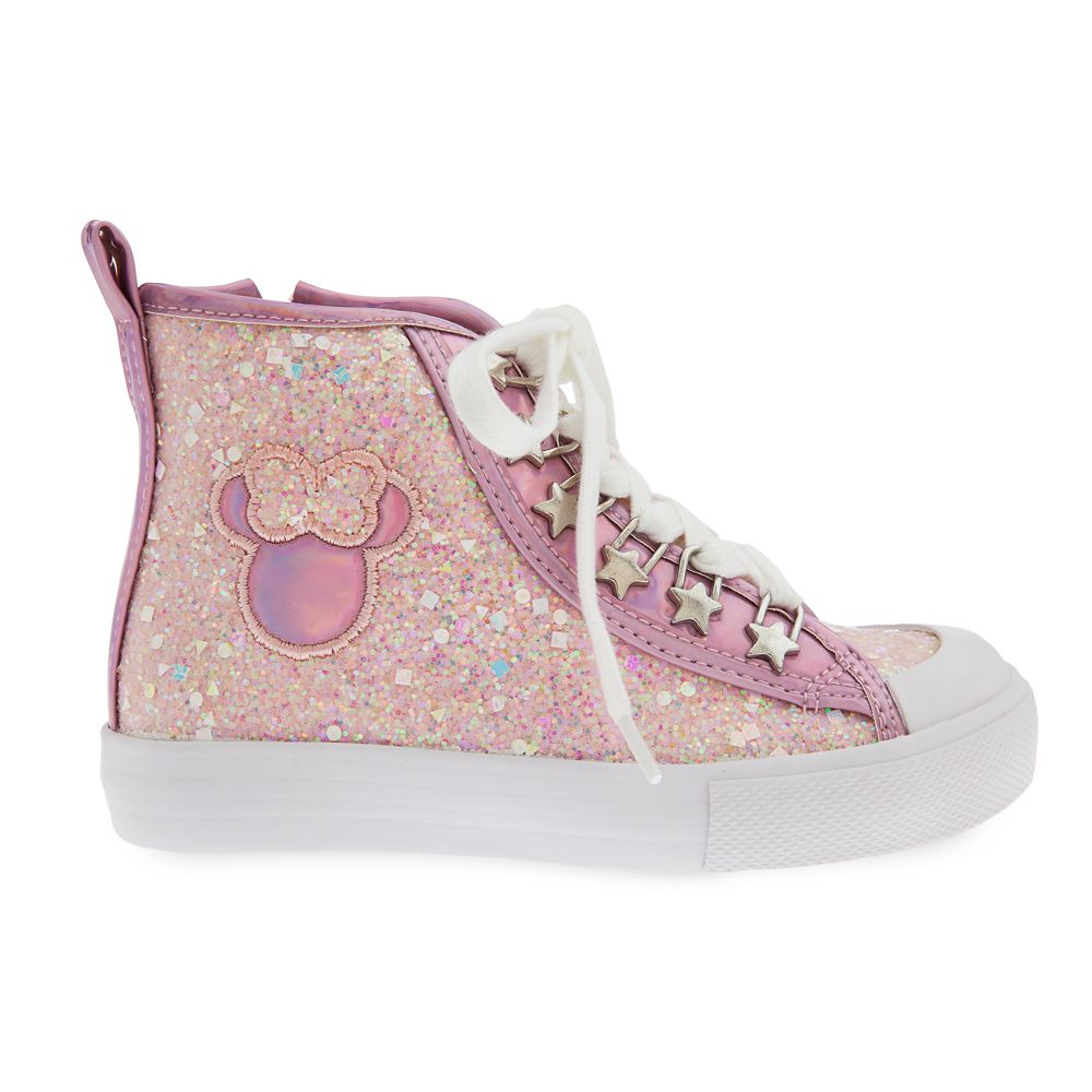 Minnie Mouse High-Top Sneakers for Kids 