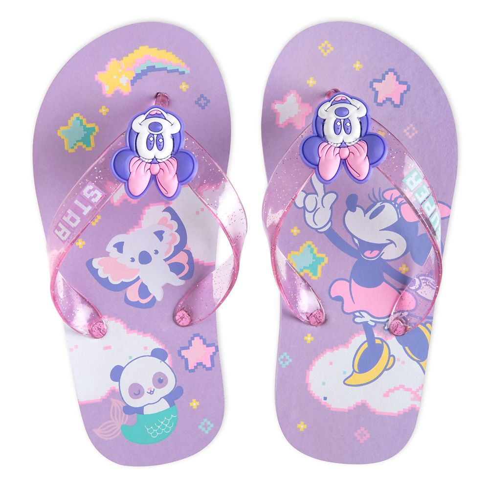 Minnie Mouse Purple Flip Flops for Kids 