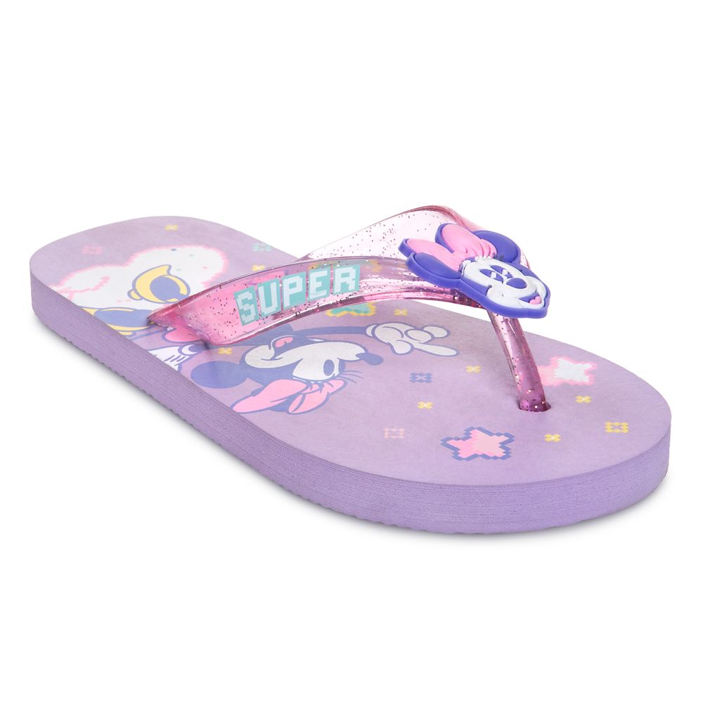 Minnie Mouse Purple Flip Flops for Kids