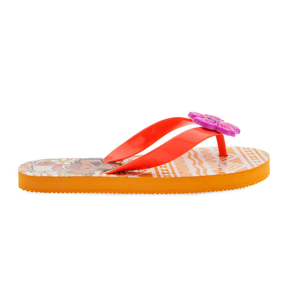 kids red flip flops