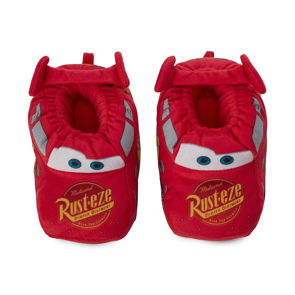 Disney Pixar/'s CARS Lightning McQueen boys Red Slippers NEW Sleep shoes slip ons