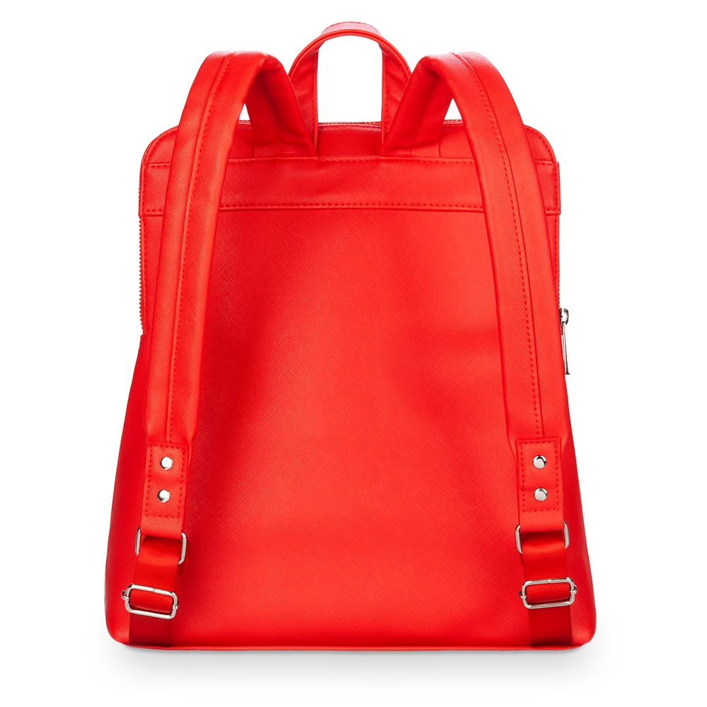 red fashion backpack