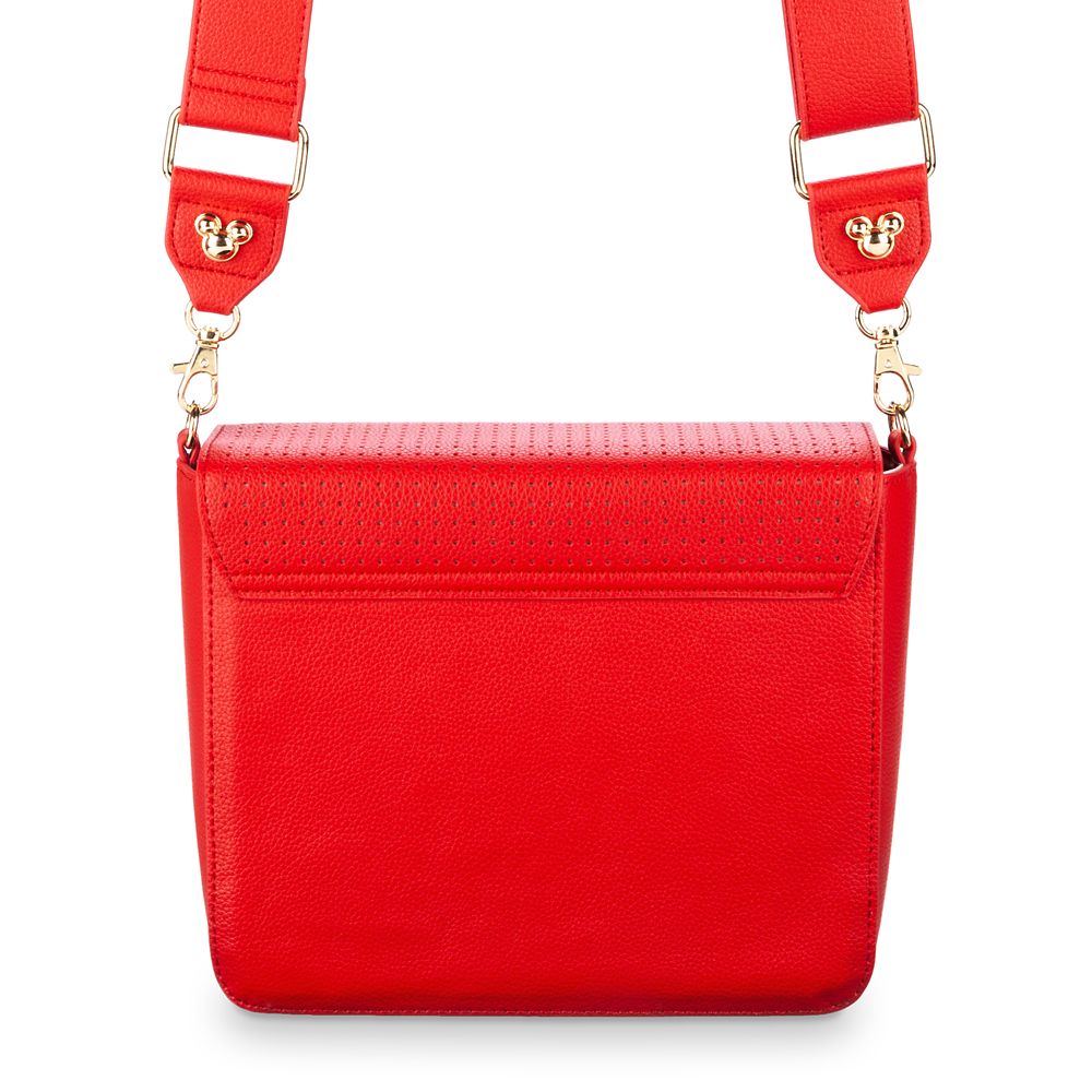 Mickey Mouse Icon Square Crossbody Bag – Red