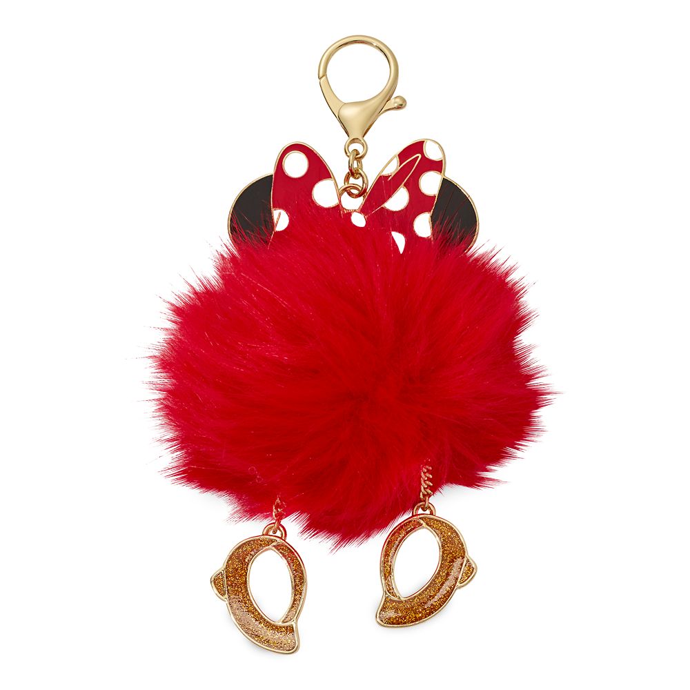 Minnie Mouse Fuzzy Bag Charm