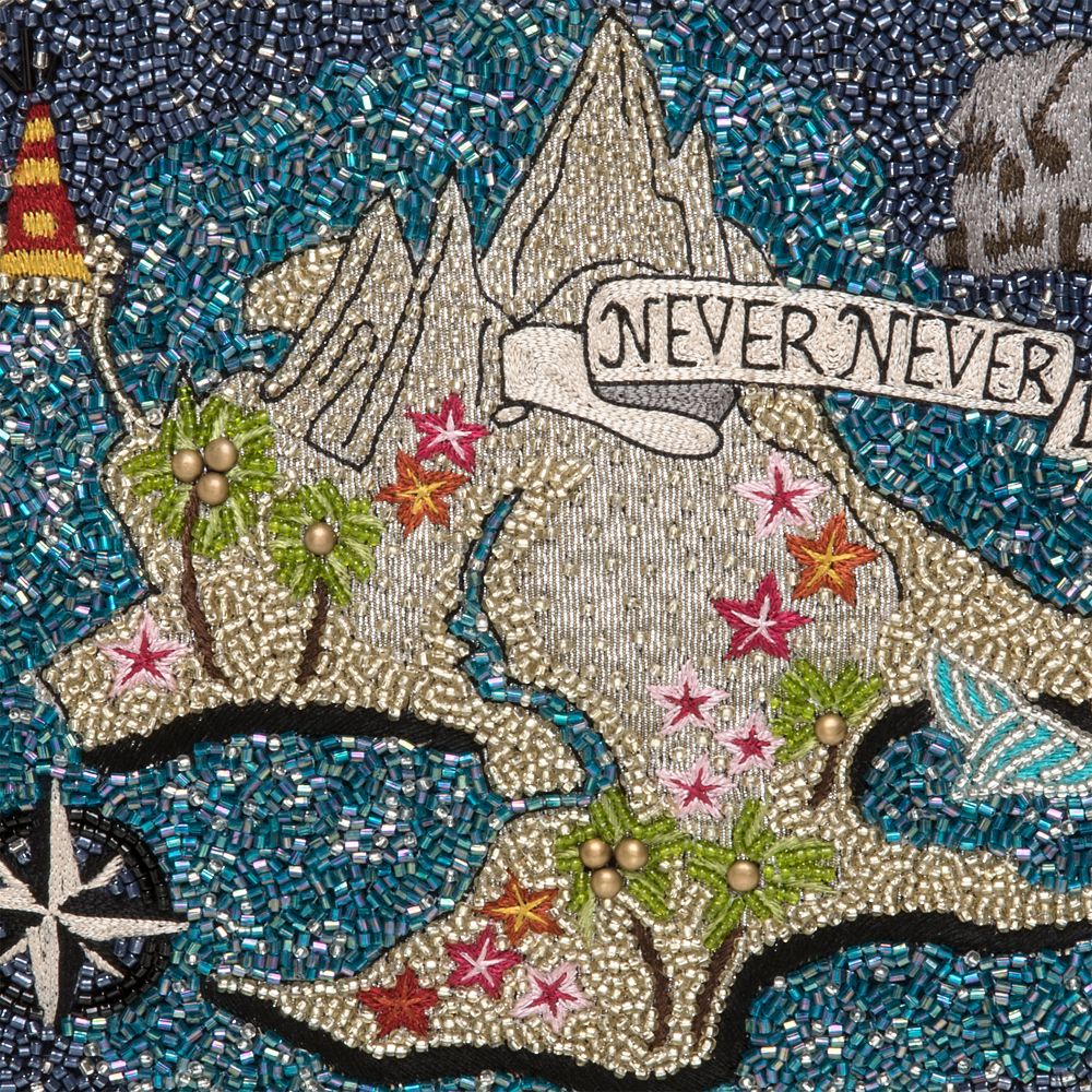 Never Land Map Beaded Handbag by Mary Frances – Peter Pan