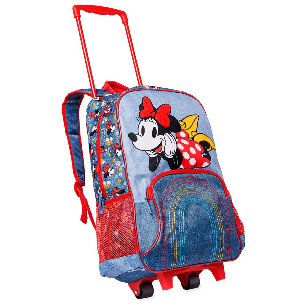 minnie mouse backpack with wheels