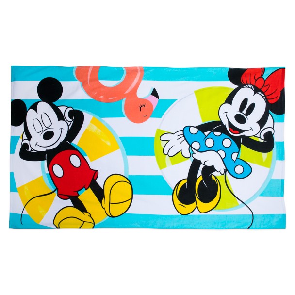 Mickey and Minnie Mouse Summer Fun Beach Towel