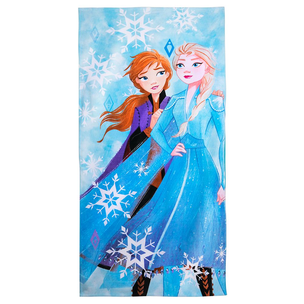 Anna and Elsa Beach Towel – Frozen 2 – Personalized