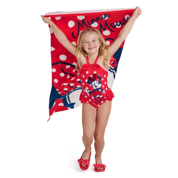 Minnie Mouse Red Beach Towel