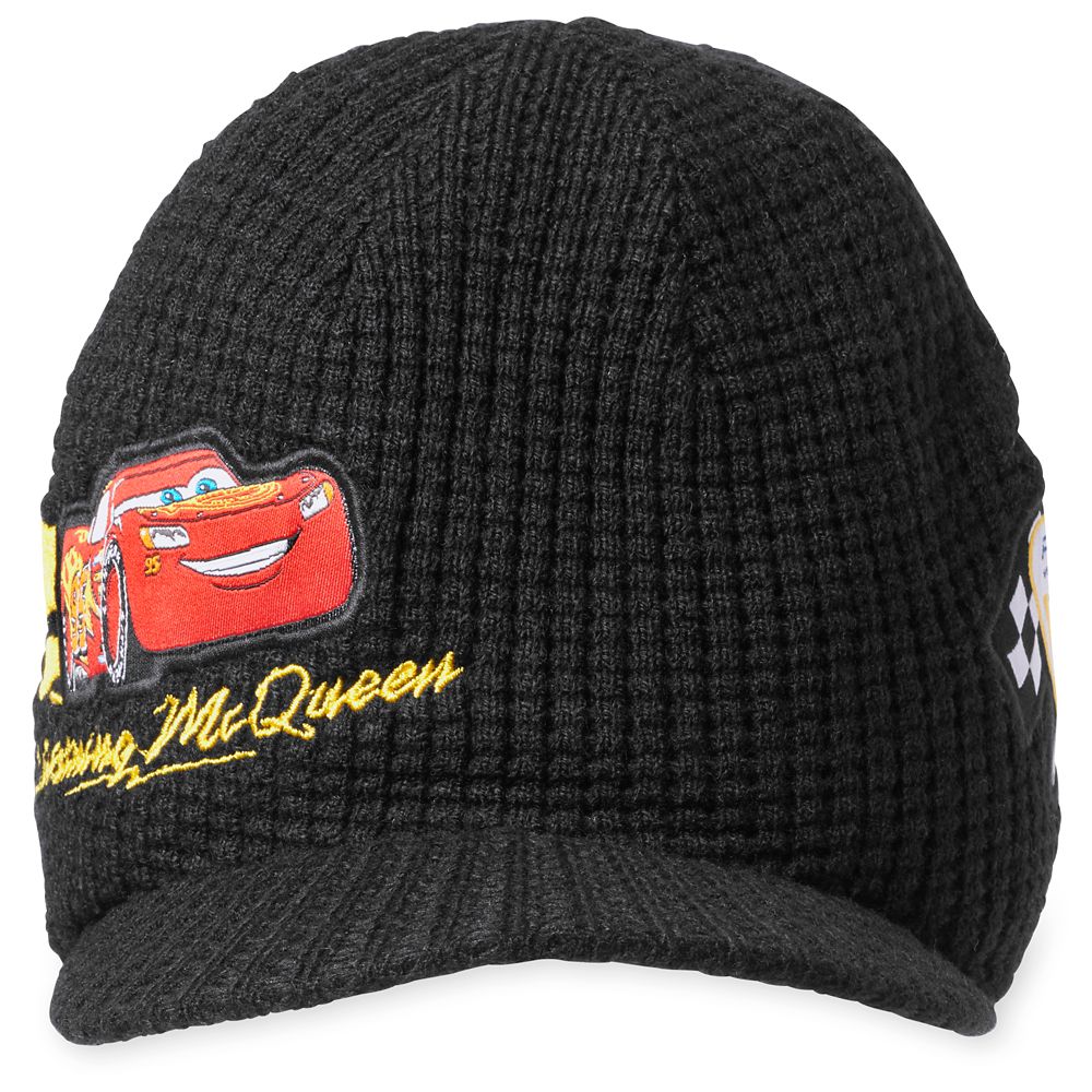Lightning McQueen Knit Hat for Kids