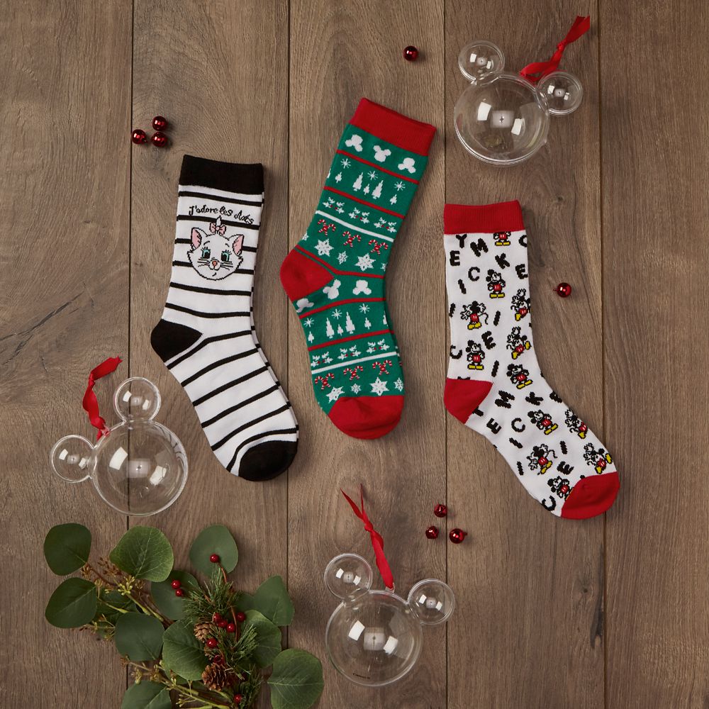 Mickey Mouse Icon Holiday Socks in Ornament for Adults