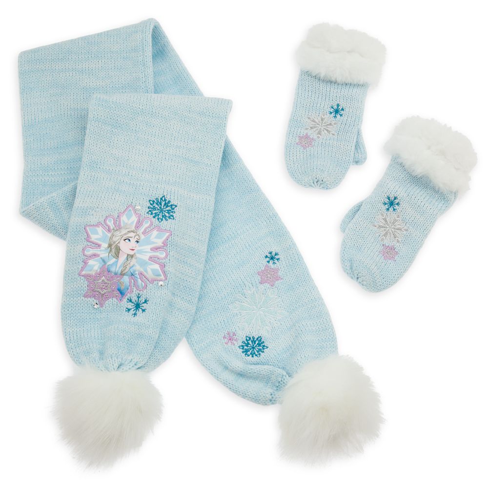 Elsa Scarf and Mitten Set – Frozen 2