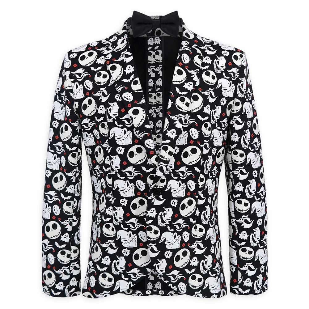 The Nightmare Before Christmas Glow in the Dark Half Suit and Light Up Tie for Adults